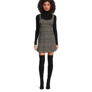 Le’ AL.X Wool Blend Plaid Mini Dress Preppy Hilary Banks Fresh Prince Small NWT